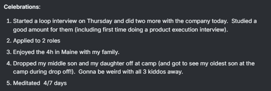 Started a Loop Interview