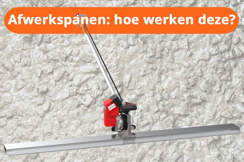 Afwerkspaan op vers beton blogafbeelding