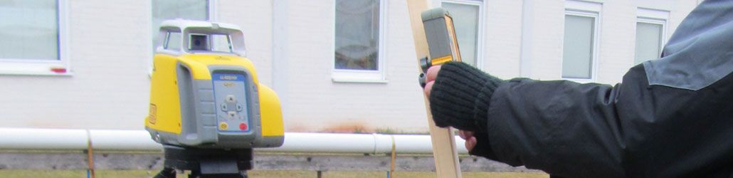 Bouwlaser gebruiken i.c.m. een handontvanger