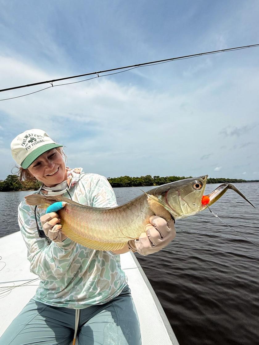 Arawana caught at Pirarucu