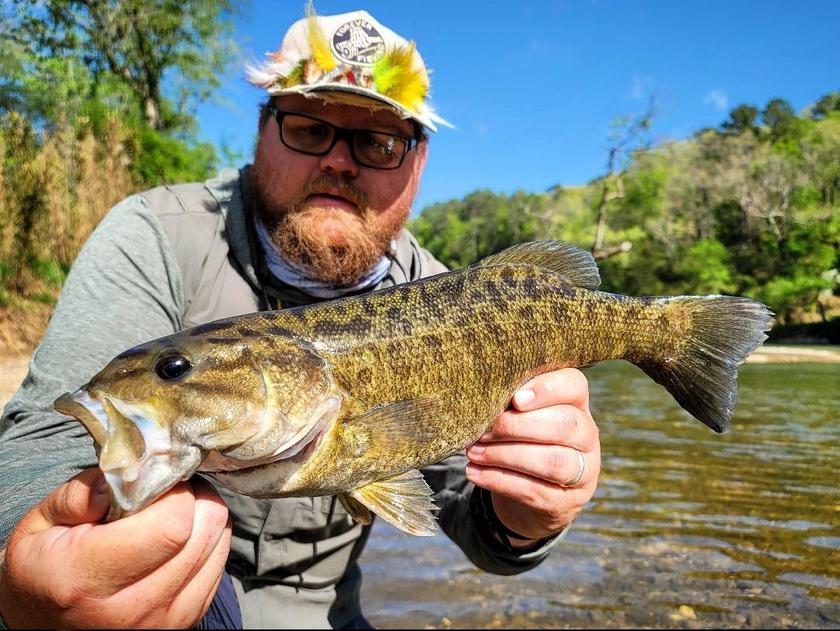 Smallmouth Bass caught near Oklahoma