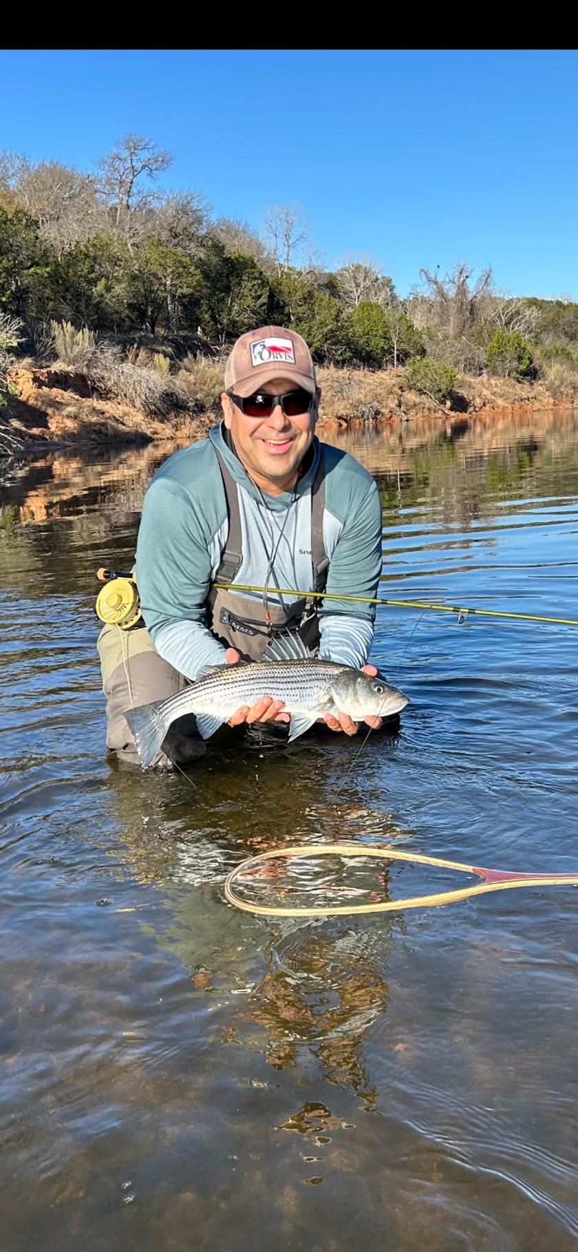 Striped Bass caught near Mineral Wells, Texas