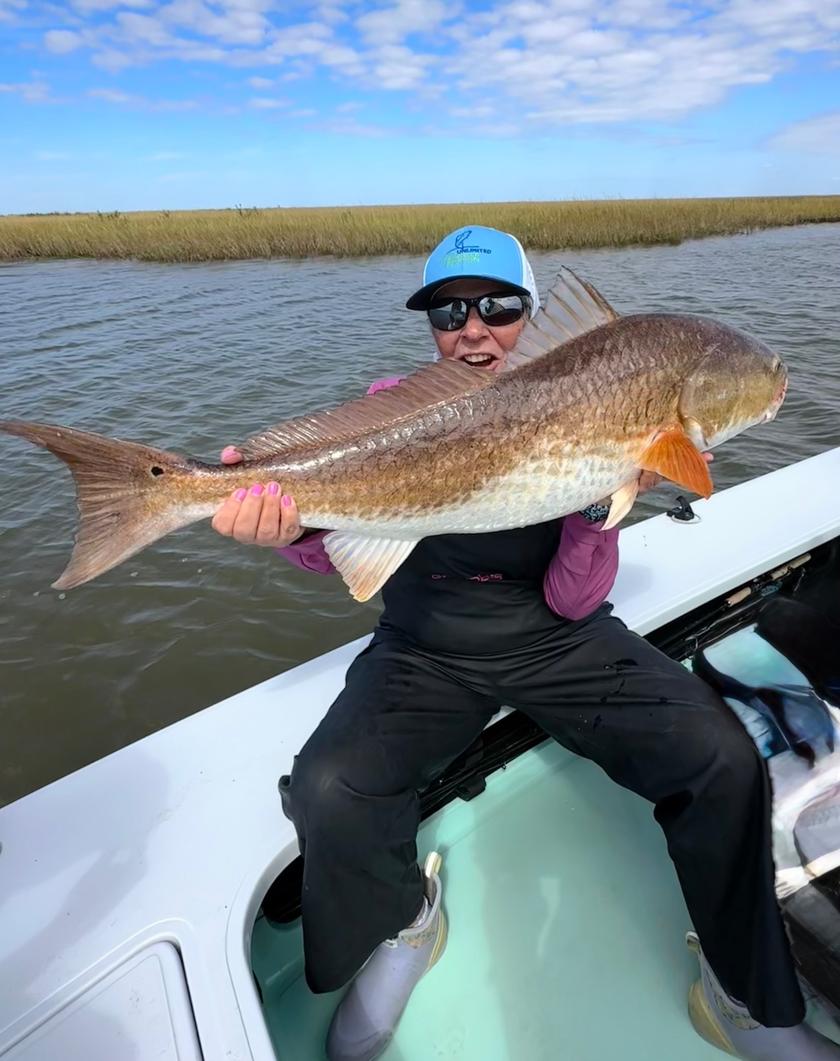 Redfish caught near louisiana