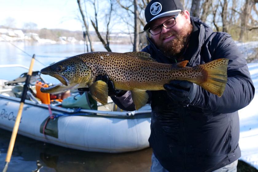 Brown Trout caught near White River, Arkansas