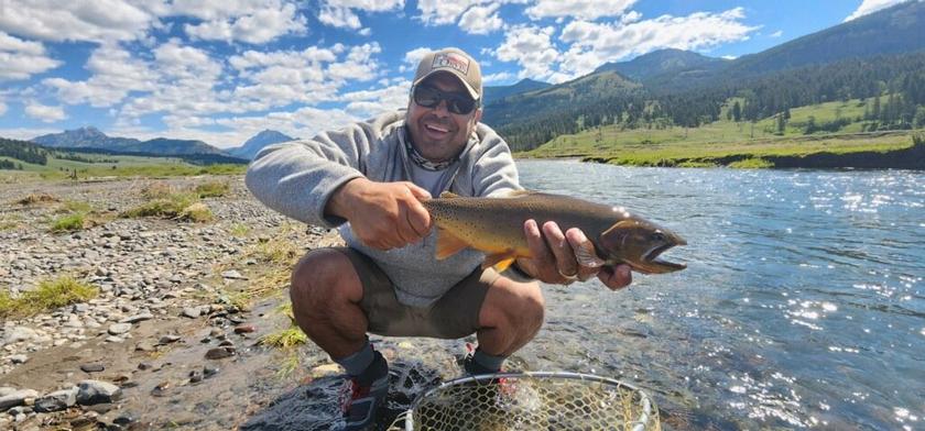 Yellowstone Cutthroat caught near West Yellowstone, Montana