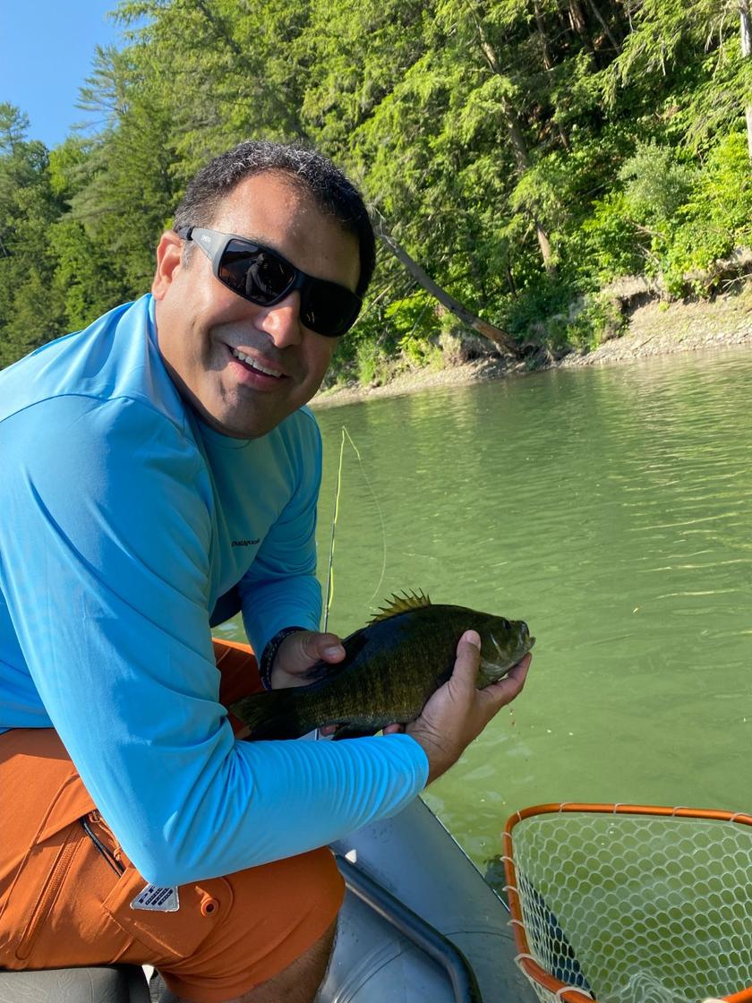 Smallmouth Bass caught near Woodstock, Vermont