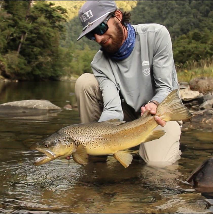 Brown Trout caught near New Zealand
