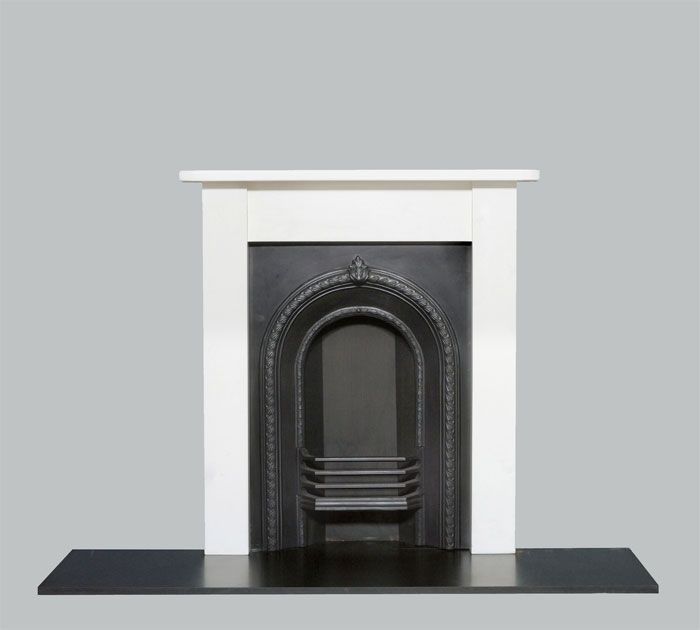 Small white stone surround