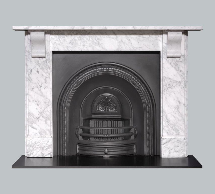 Keswick Marble Surround with plain corbal
