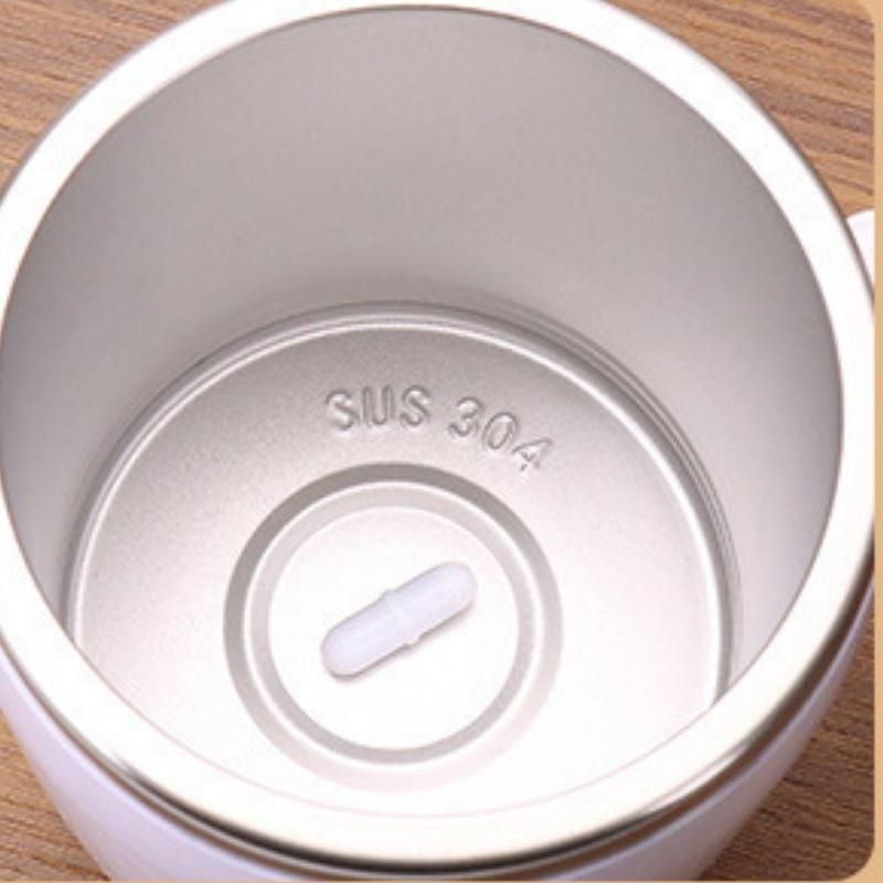 12oz self-stirring cup, stainless steel magnetic mixer, ABS outer shell