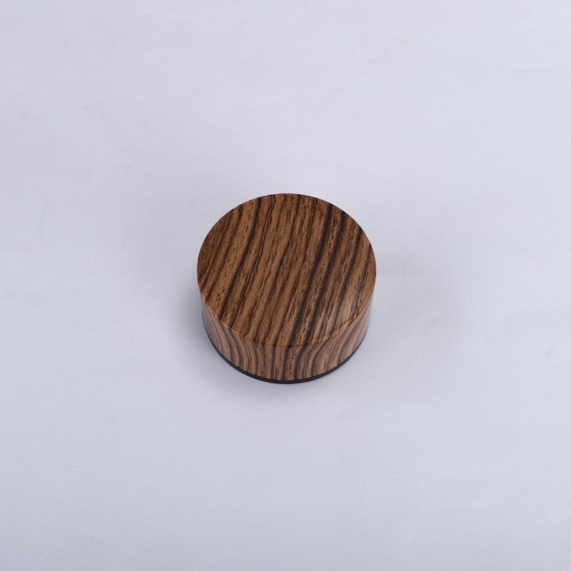 Wood grain screw lid for stainless steel vacuum insulated bottle, detachable design