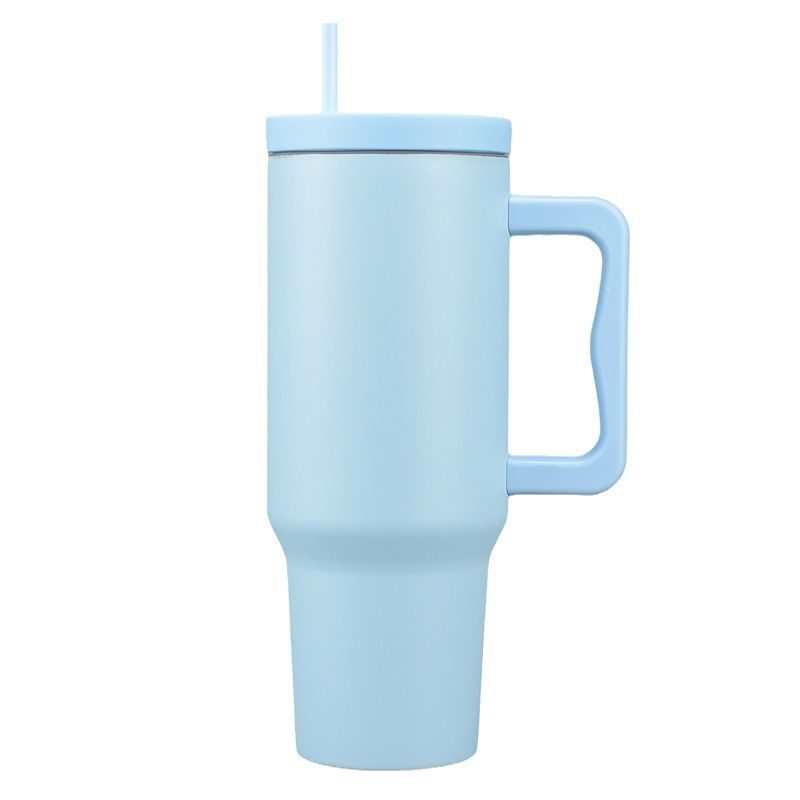 40oz portable stainless steel handled tumbler