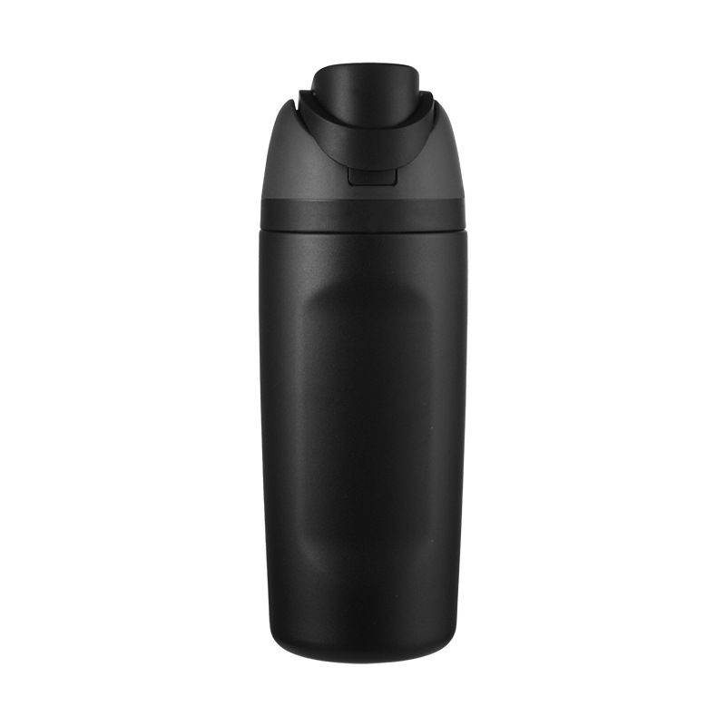 Black insulated stainless steel bottle – bulk custom