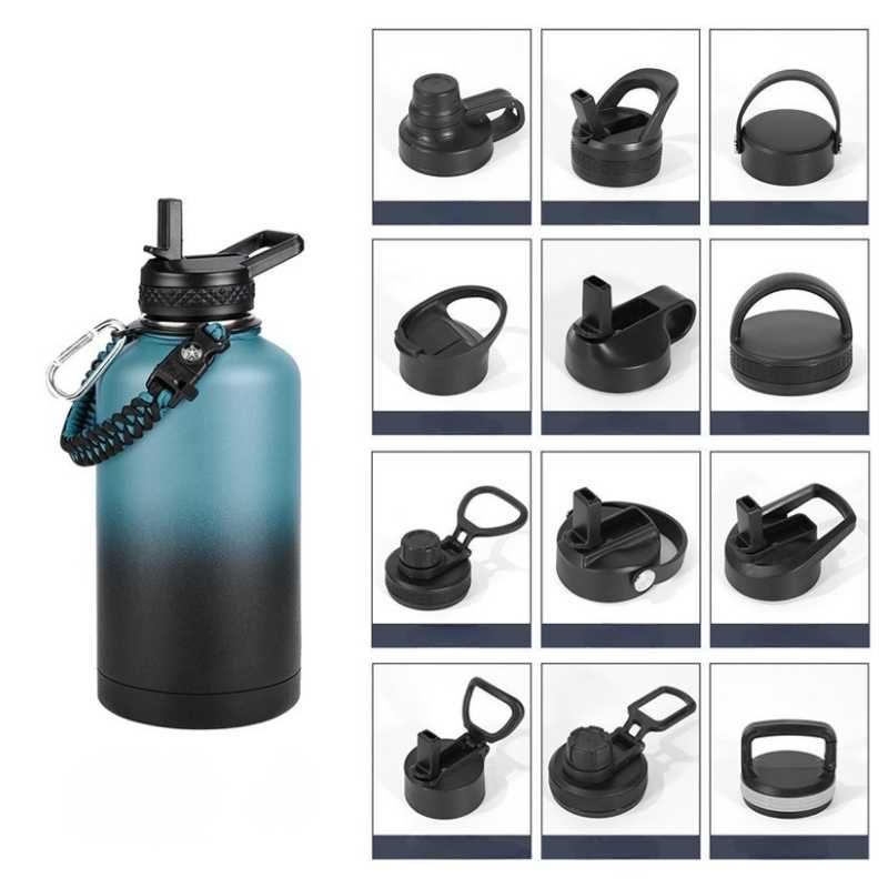 12 lid options for stainless steel insulated sports water bottle customizable for brands