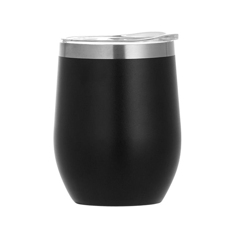 Push-seal lid top view of egg tumbler