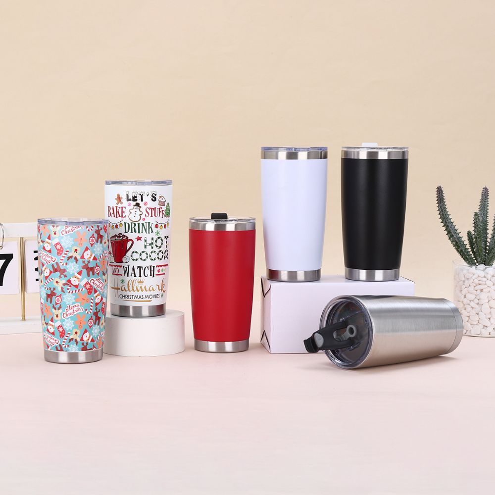 packaging and color options for 20oz vacuum insulated tumbler