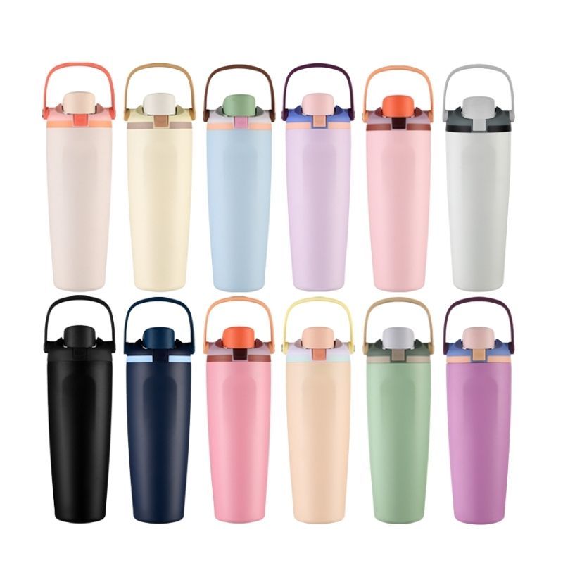32oz & 40oz insulated water bottles – multi-color dual-sip design for bulk custom