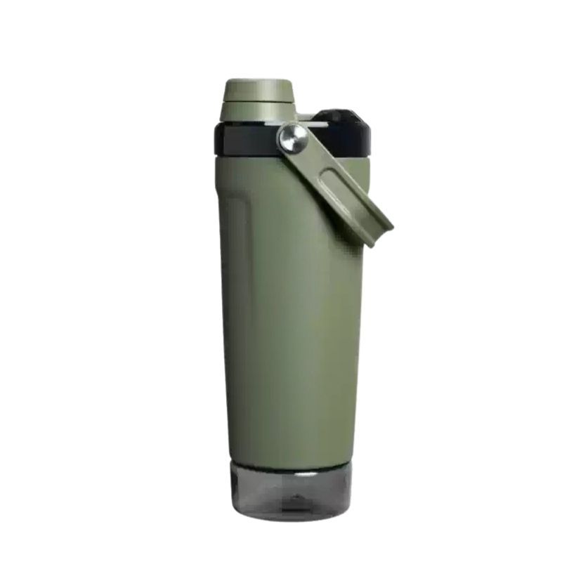 green and navy steel shaker bottle wholesale for branding