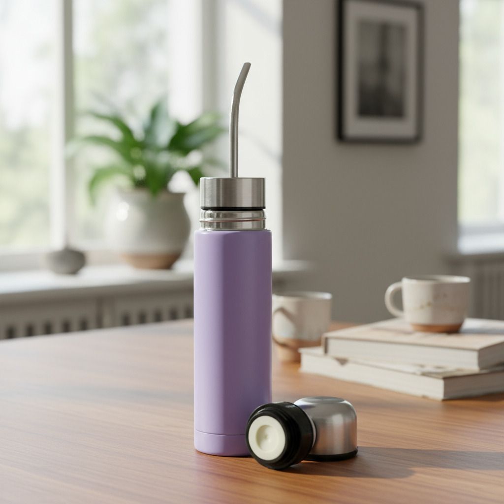 Yerba Mate Insulated Bottle with Bombilla Straw