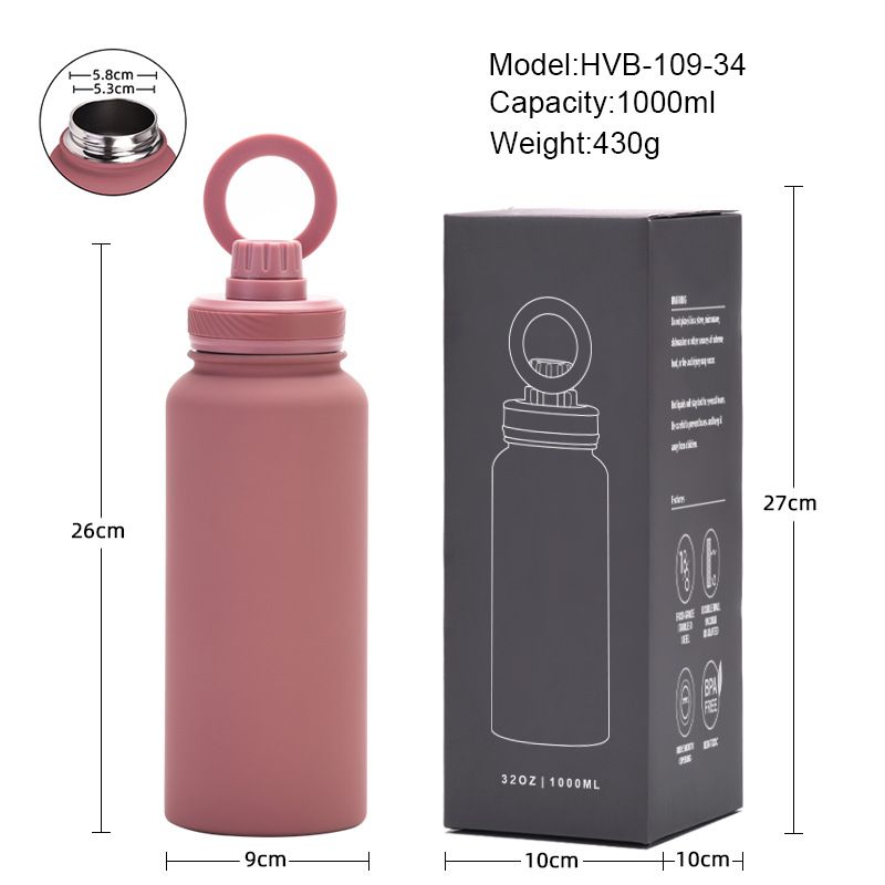 Size and packaging of stainless steel water bottle