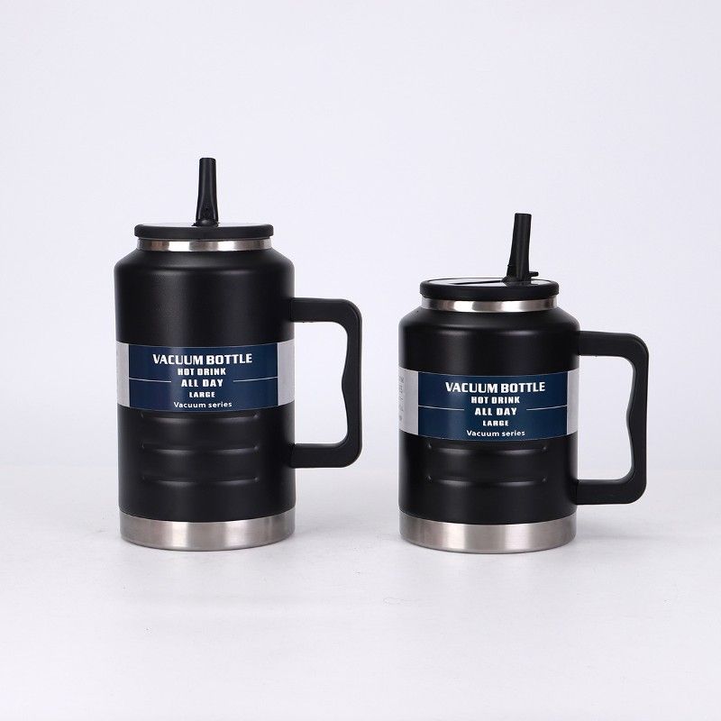 Outdoor water jug side-handle stainless steel body – 68oz