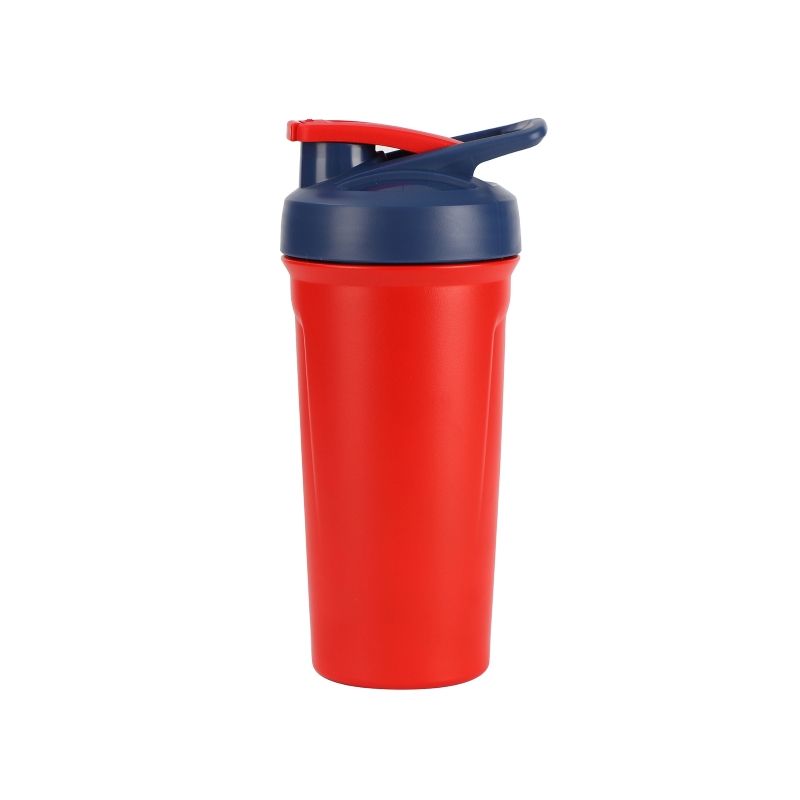 24oz 316 stainless steel shaker bottle red color