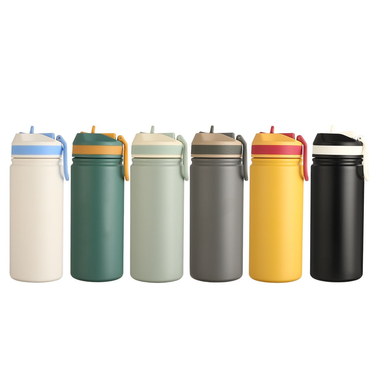 Color options for insulated straw bottles