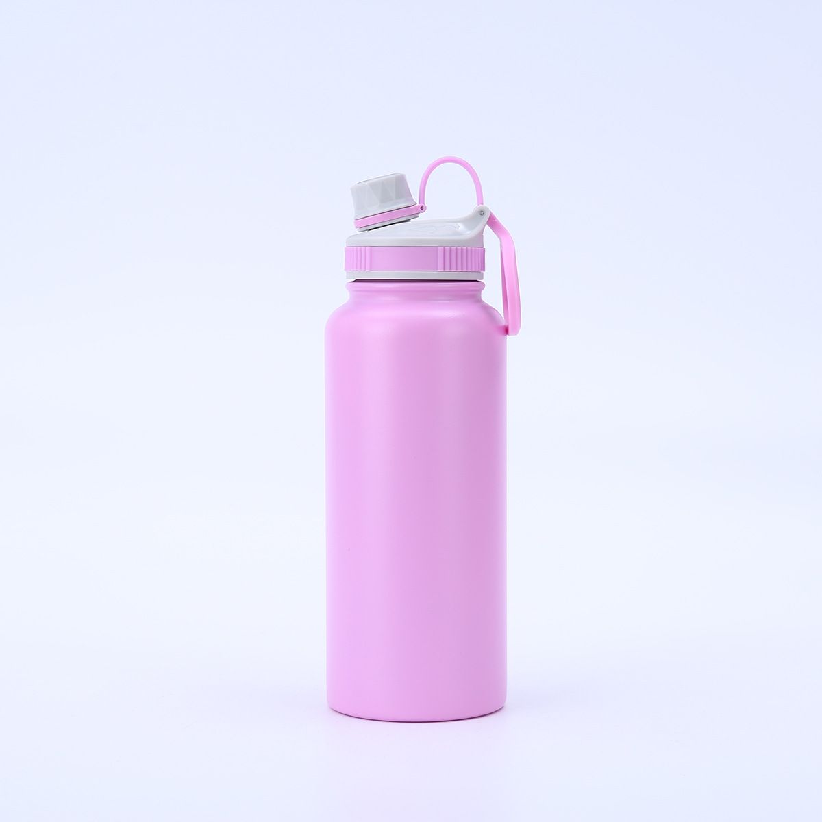 Violet 32oz insulated bottle with spout lid and carry handle