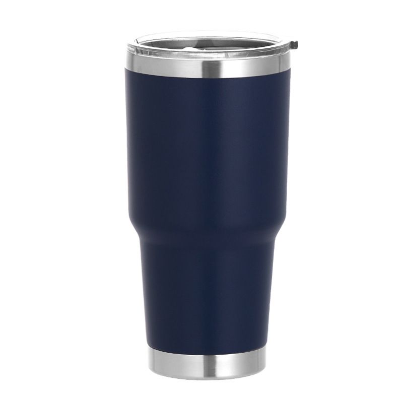 30oz stainless steel insulated tumbler with straw lid