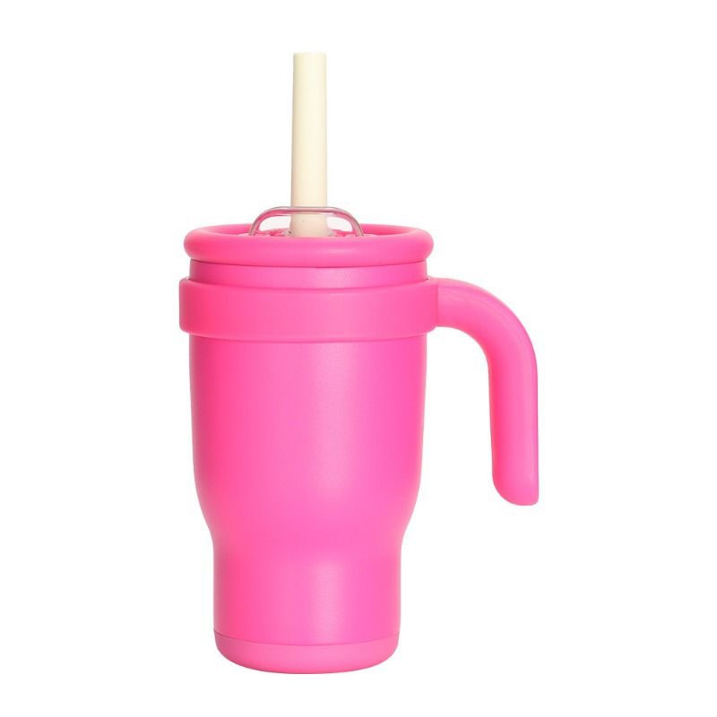 BPA free kids travel mug with straw for school or outdoor use