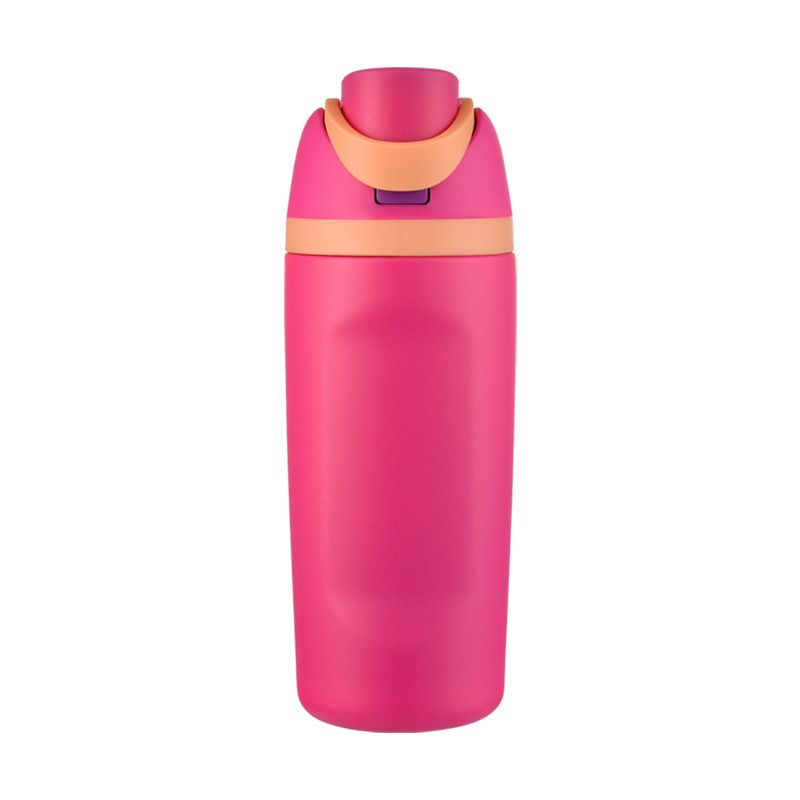 Pink insulated water bottle – custom logo
