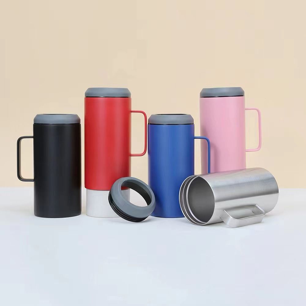 multi-color stainless steel beer can cooler options