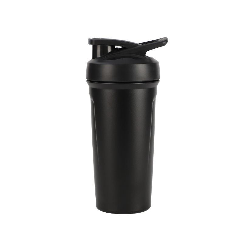 24oz 316 stainless steel shaker bottle black color