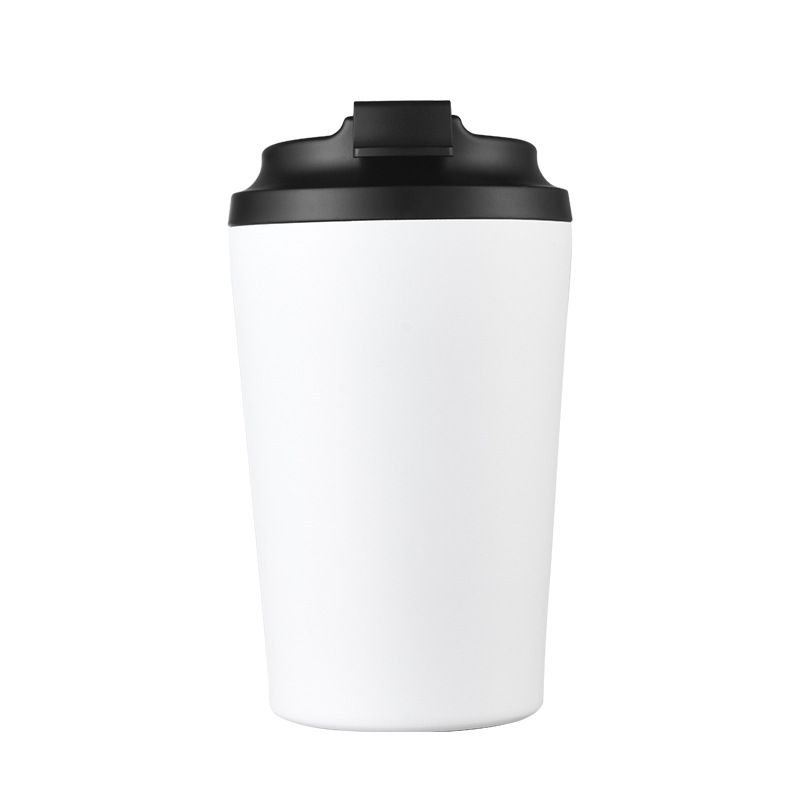 Insulated milk mug 12oz stainless steel – white version