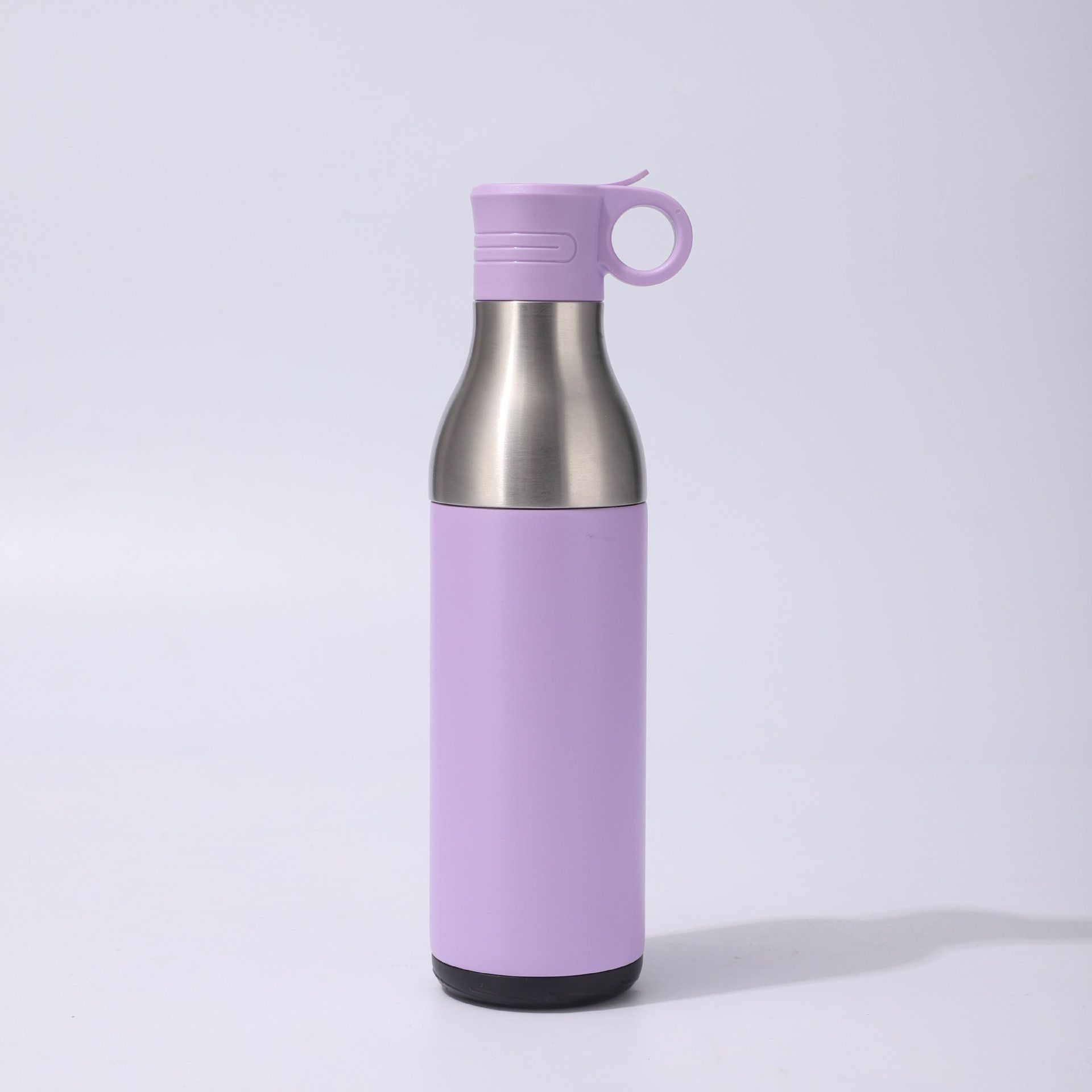2-in-1 insulated water bottle with spout lid and carry ring (lavender)