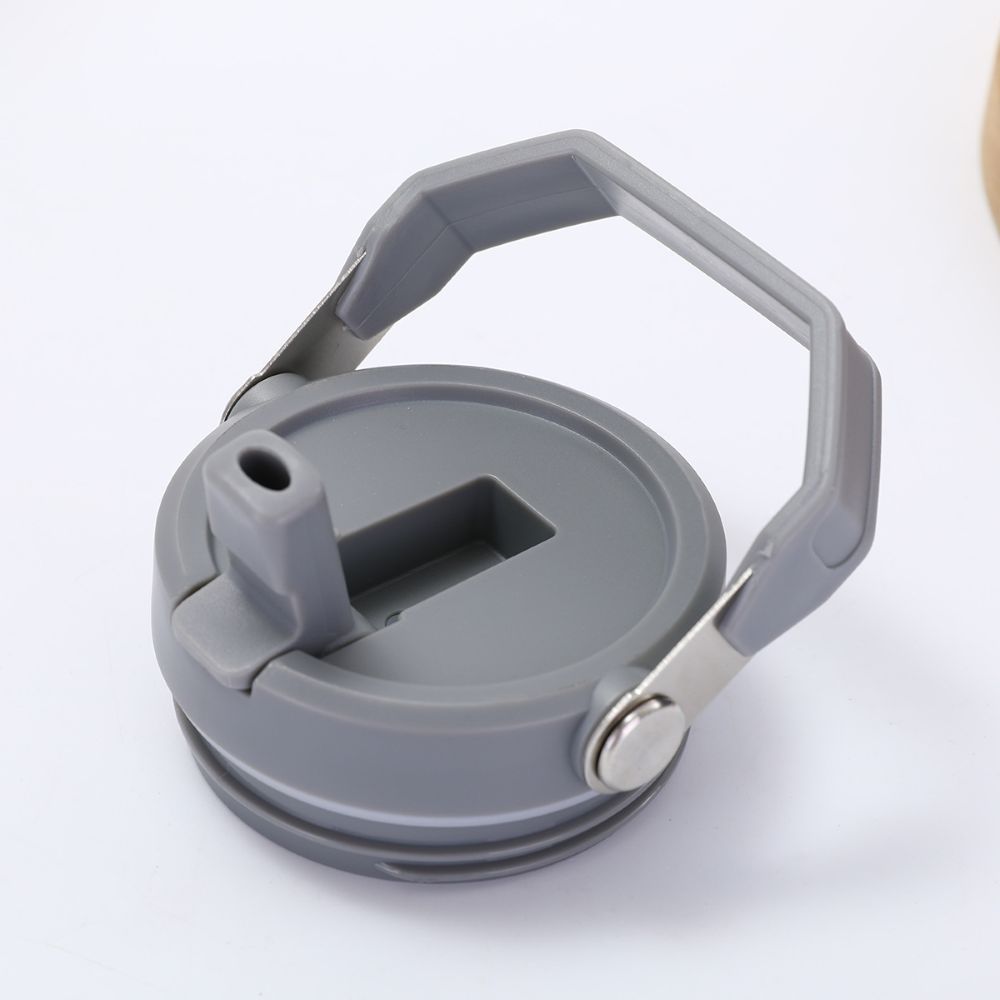 Leak-proof lid with silicone ring detail for stainless steel vacuum mug