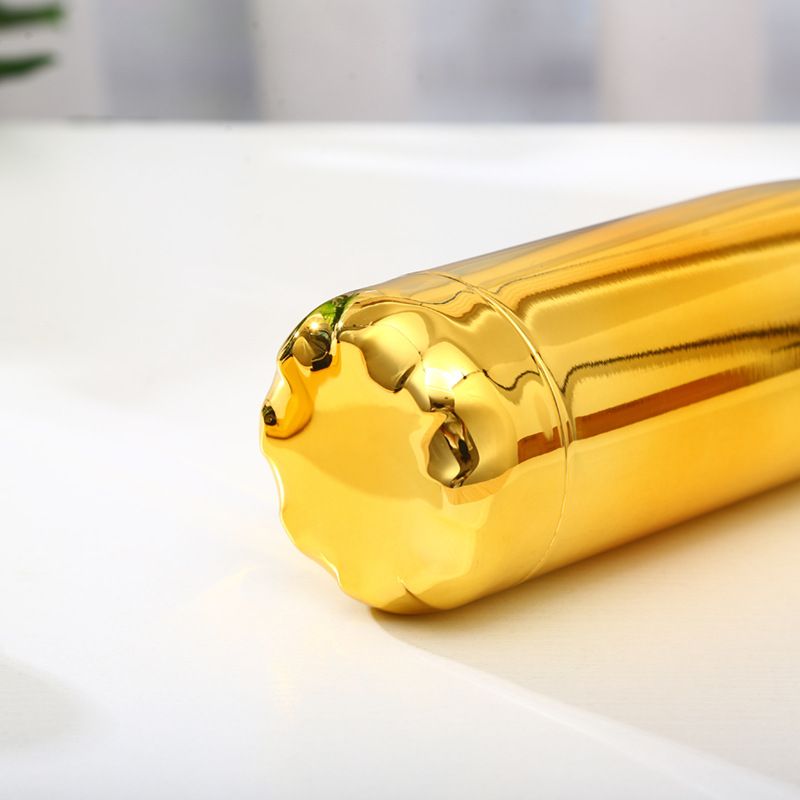 Gold electroplated bottle bottom detail (17oz stainless steel insulated bottle)