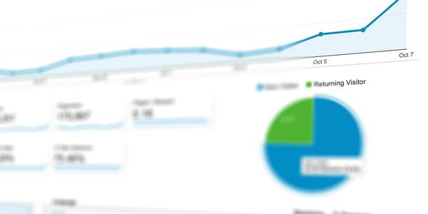 Abstract visualization of data analytics with graphs and charts showing dynamic growth.
