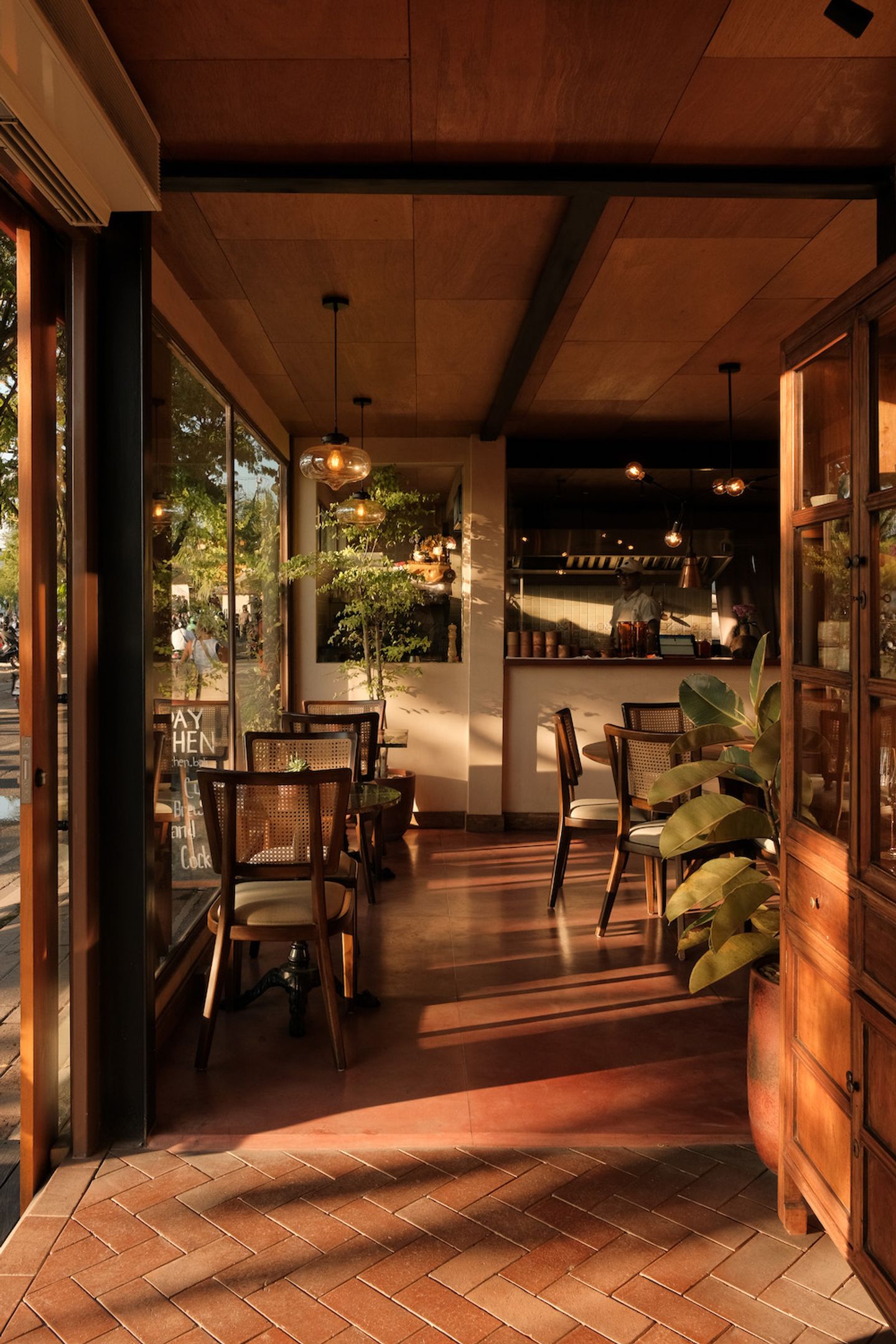  Entrance view into the House of Sunday dining room, Batu Bolong