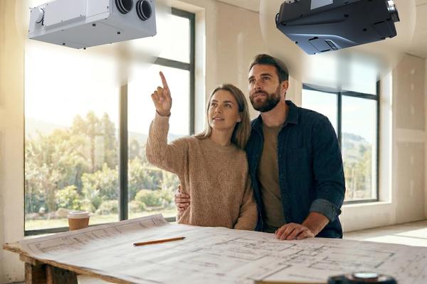Modern recuperators displayed on a table — different models for comparison