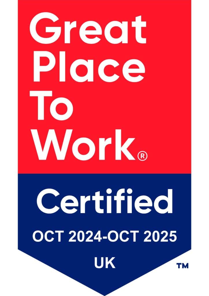 Great Place to Work Certified Oct 2024–Oct 2025 UK