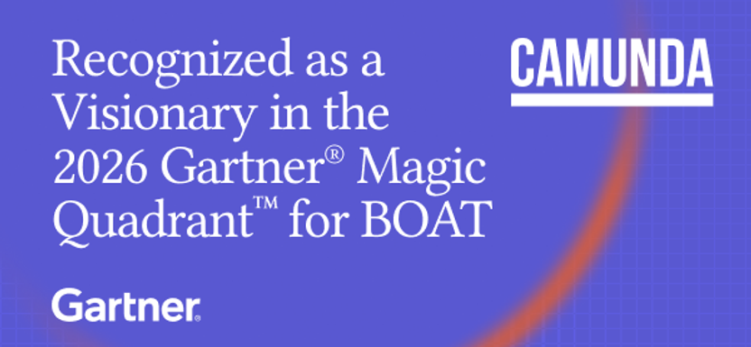 Camunda recognized as a Visionary in the 2026 Gartner Magic Quadrant for BOAT