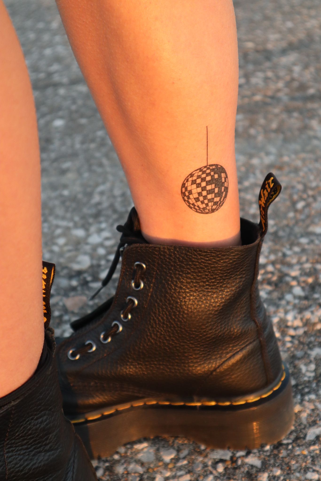 InkFest temporary tattoo on ankle
