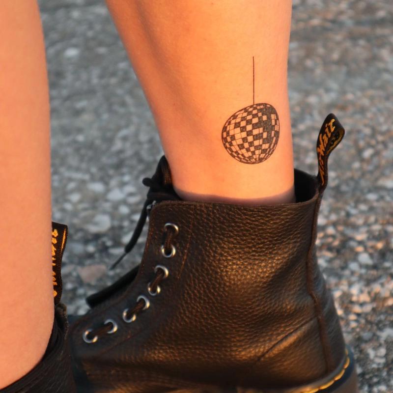 InkFest temporary tattoo on ankle