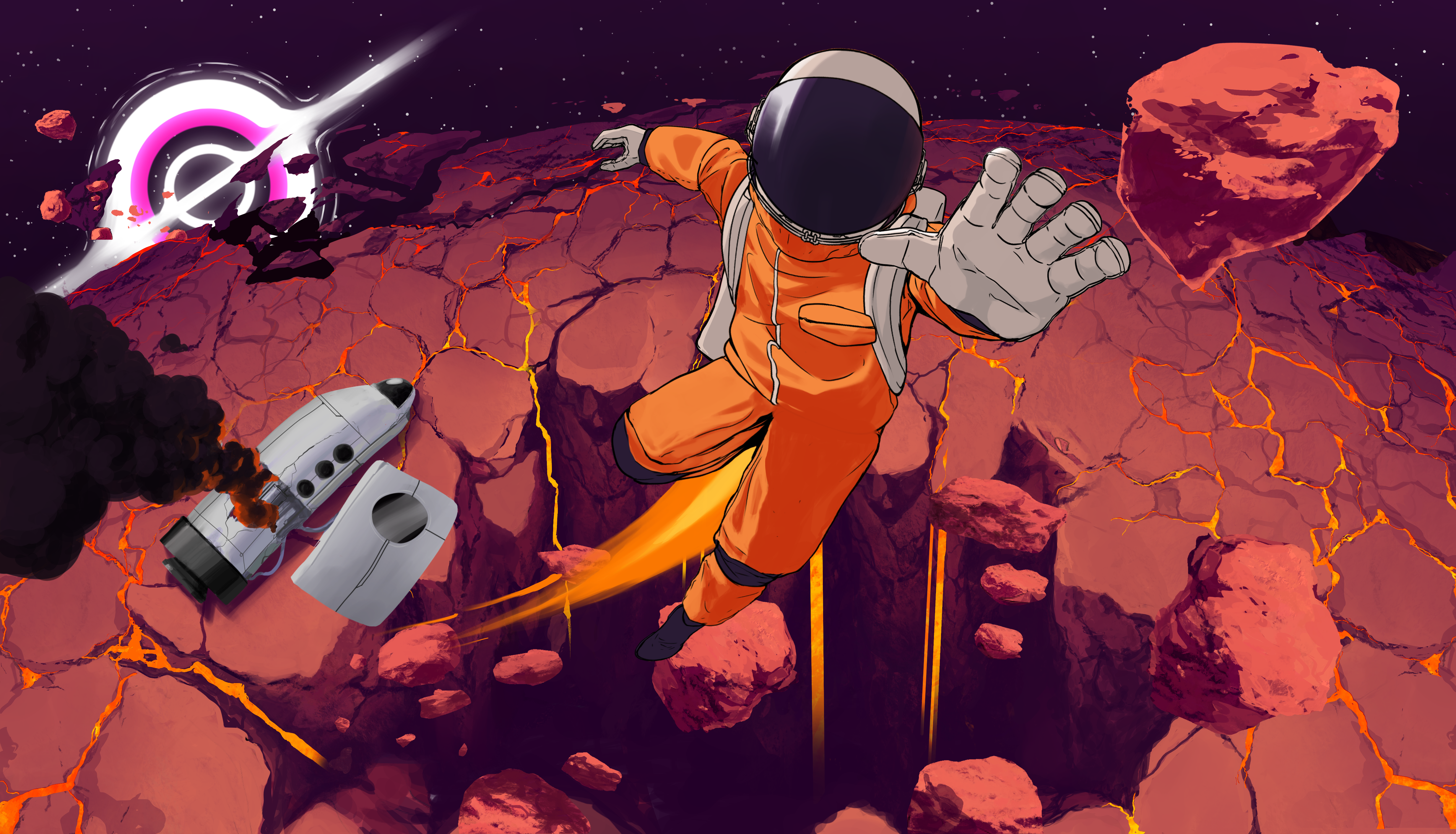 Key art for The Misadventures of Spaceman Biff (placeholder)