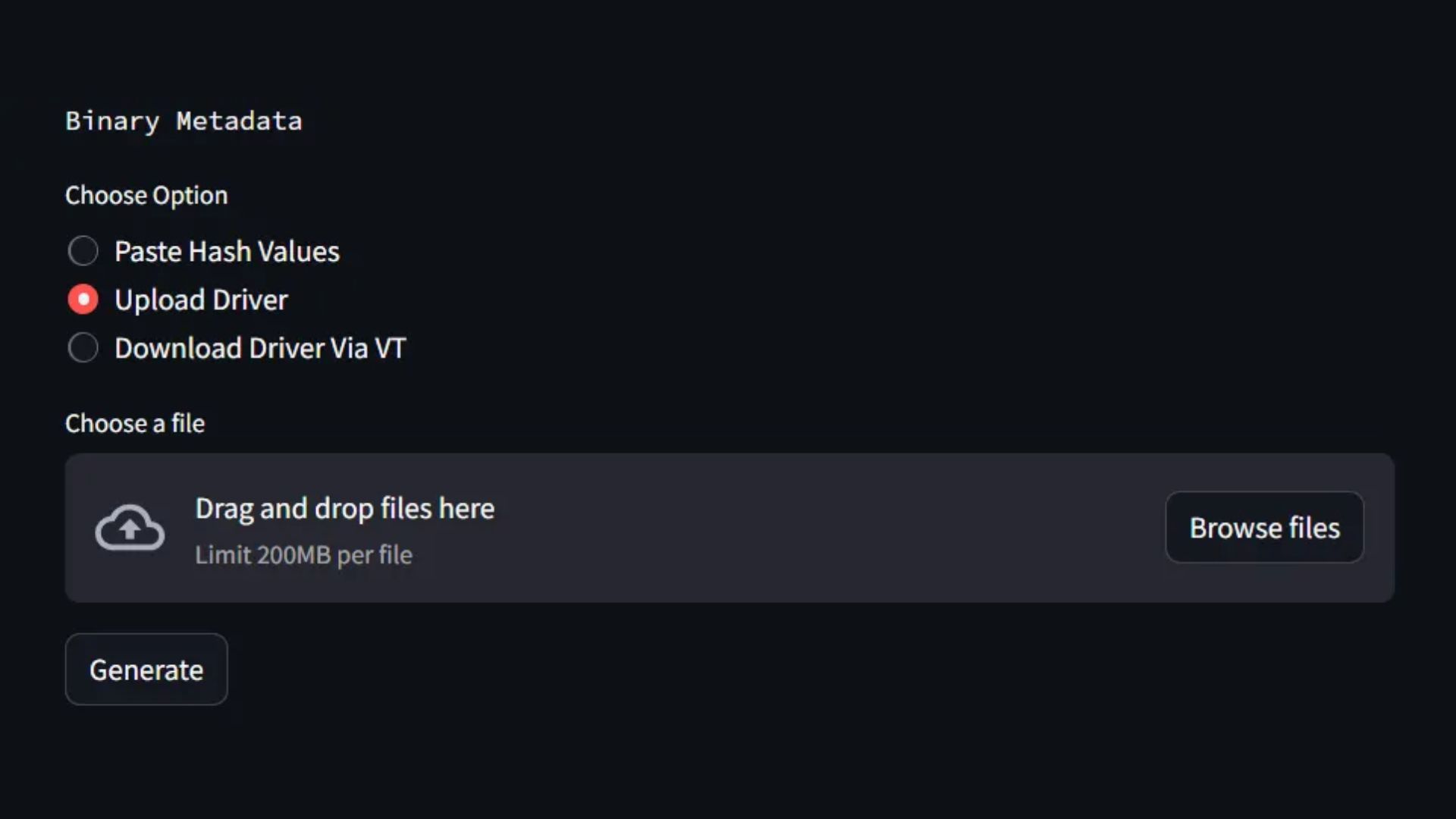 New LOLDriver App Upload Feature