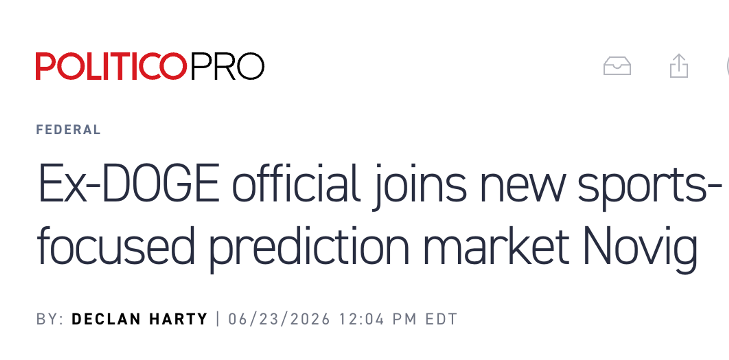 Ex-DOGE official joins new sports-focused prediction market Novig