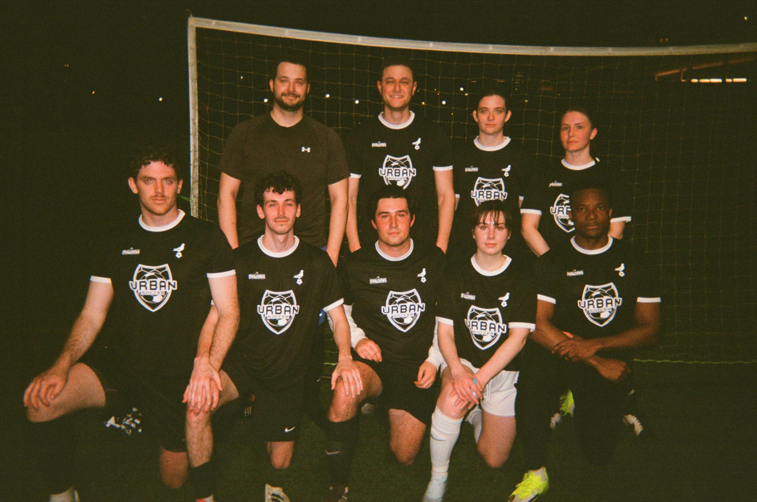 After-hours soccer with the team