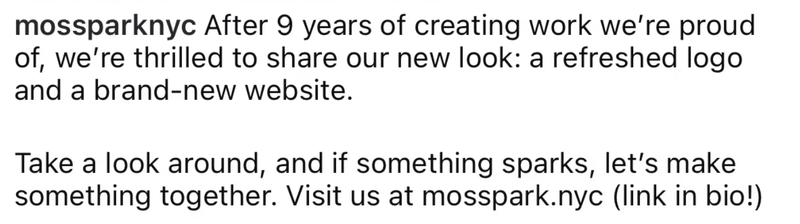 site announcement via social and e-mail