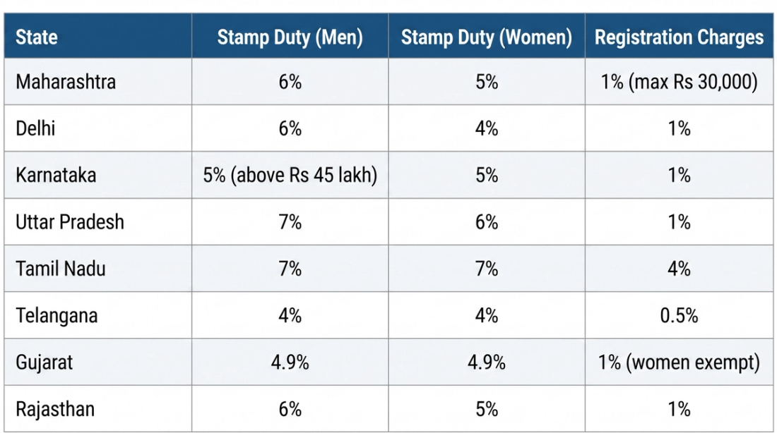State-Wise Stamp Duty in India